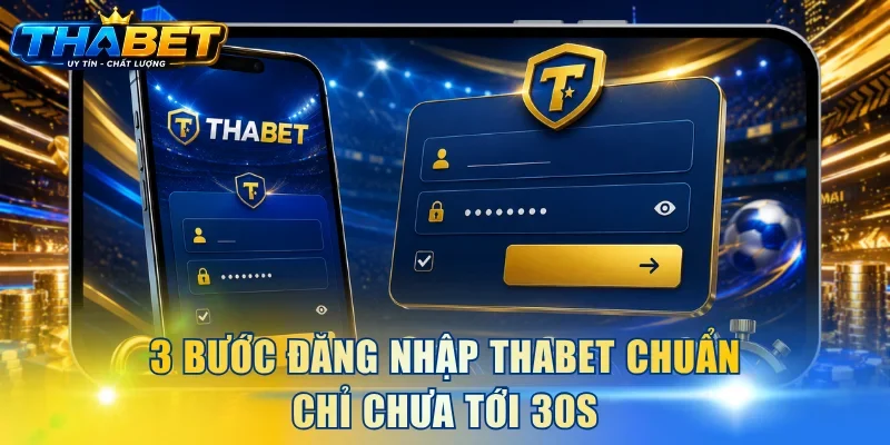 Đăng Nhập THABET 1 3 bước đăng nhập THABET chuẩn chỉ chưa tới 30s