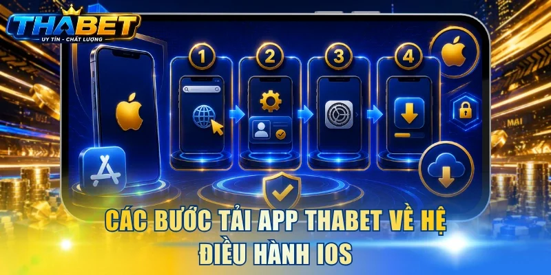 Tải App THABET 2 Các bước tải app THABET về hệ điều hành iOS
